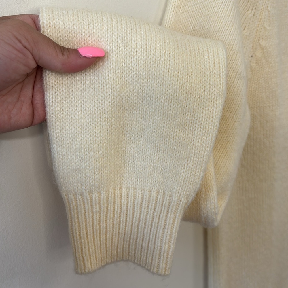 NWOT Lovers & Friends Anthea Sweater Dress Ivory Size Large - Picture 6 of 10